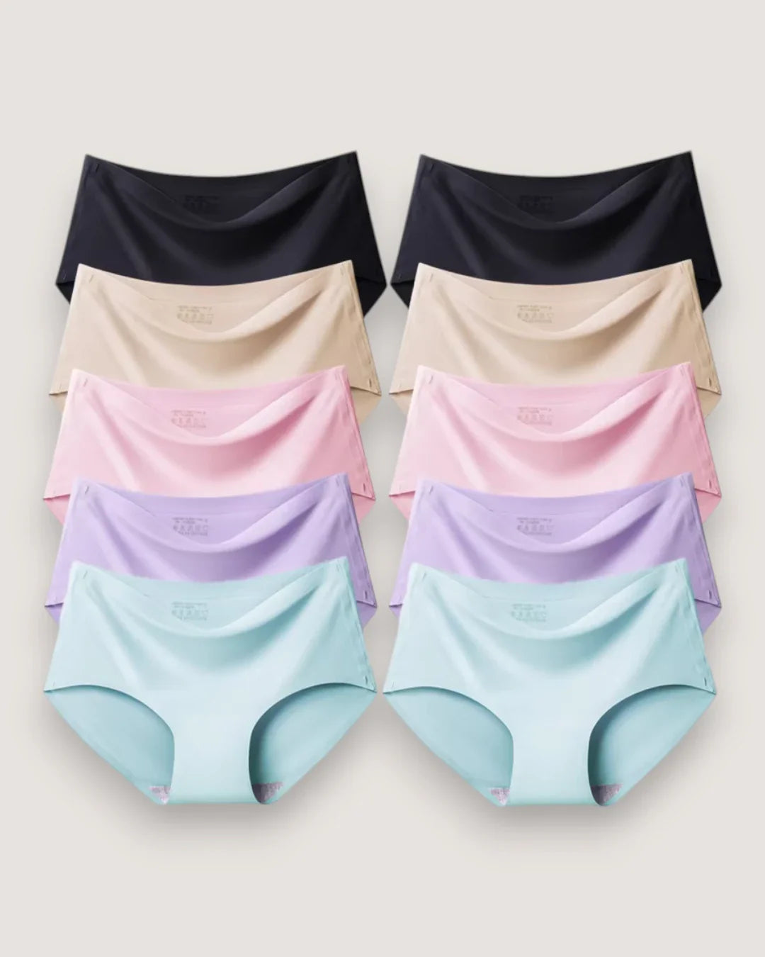 10-Pack: Seamless Mid-Rise Briefs - Voldina
