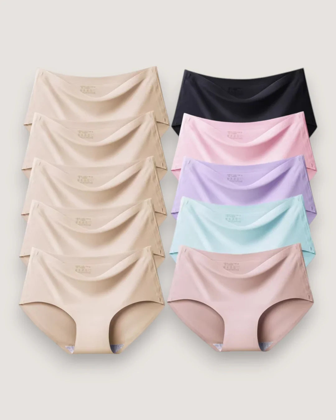10-Pack: Seamless Mid-Rise Briefs - Voldina