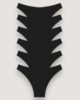 6-Pack: Seamless Laser-Cut Low-Rise Briefs - Voldina