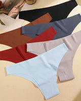 6-Pack: Seamless Laser-Cut Low-Rise Briefs - Voldina