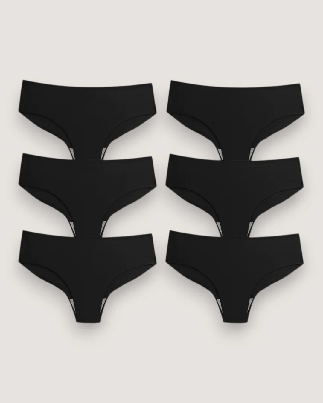 6-Pack: Seamless Mid-Rise Briefs - Voldina