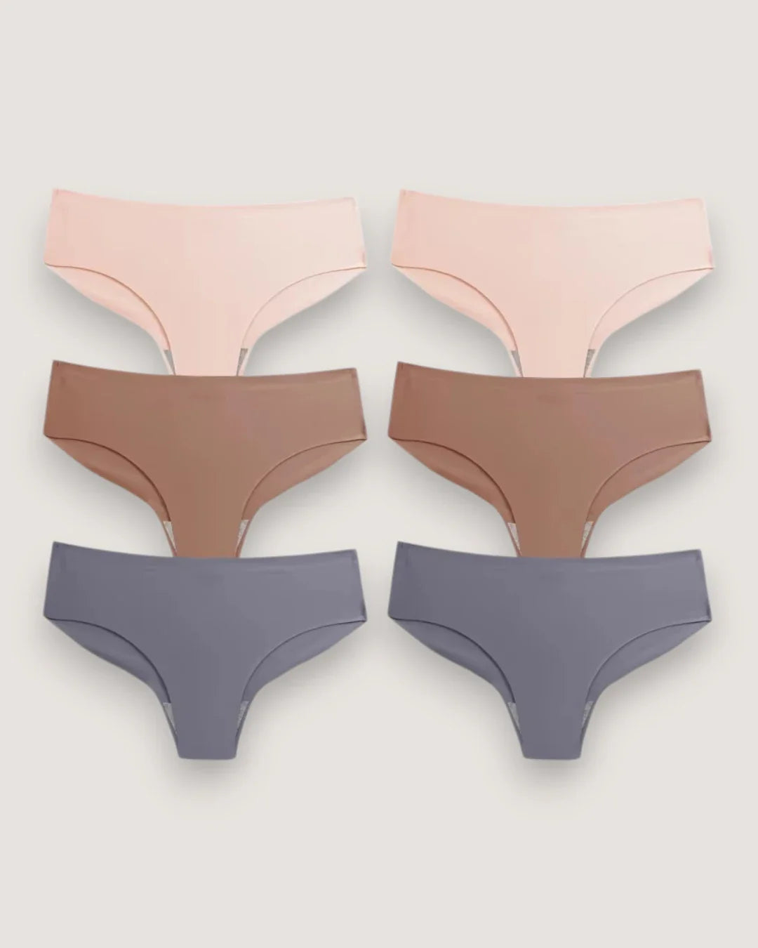 6-Pack: Seamless Mid-Rise Briefs - Voldina