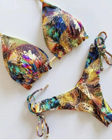 Exotica Padded Halter Bikini Set - Voldina