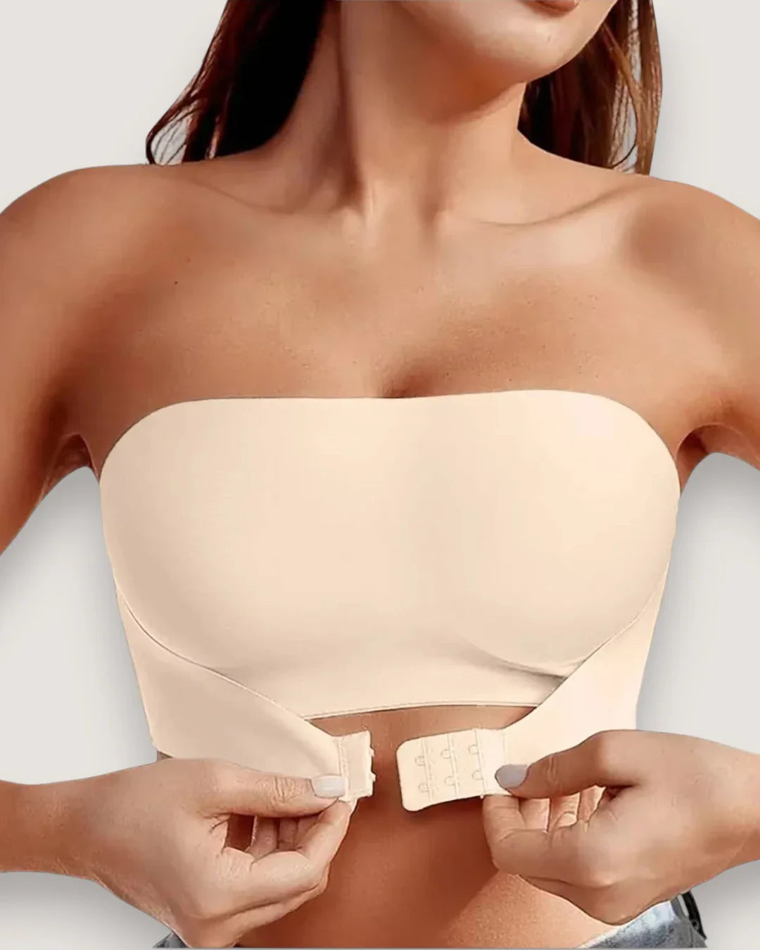 Front-Clasp Strapless Lift Bra - Voldina