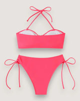 High-Waist Bandeau Bikini Set - Voldina