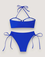 High-Waist Bandeau Bikini Set - Voldina