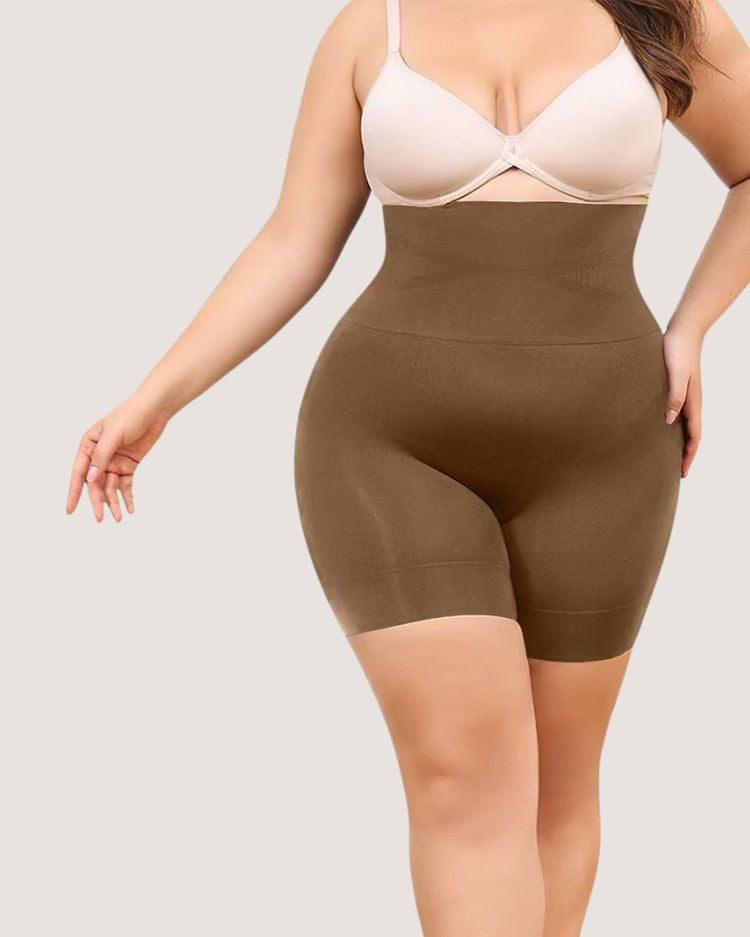 High-Waist Sculpting Shorts - Voldina