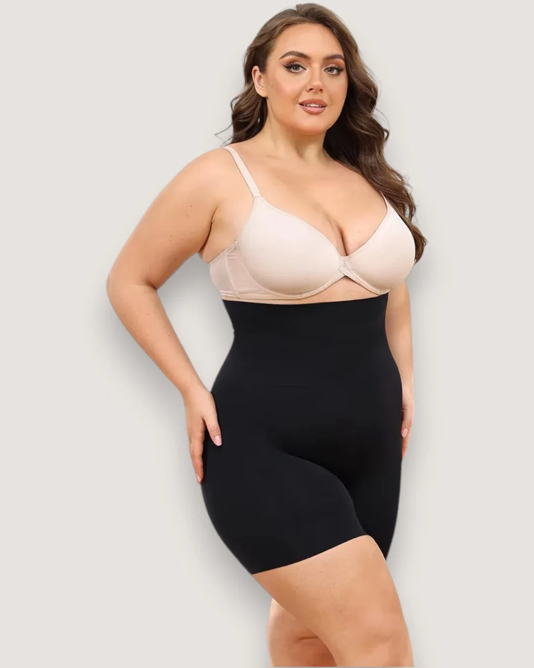 High-Waist Sculpting Shorts - Voldina