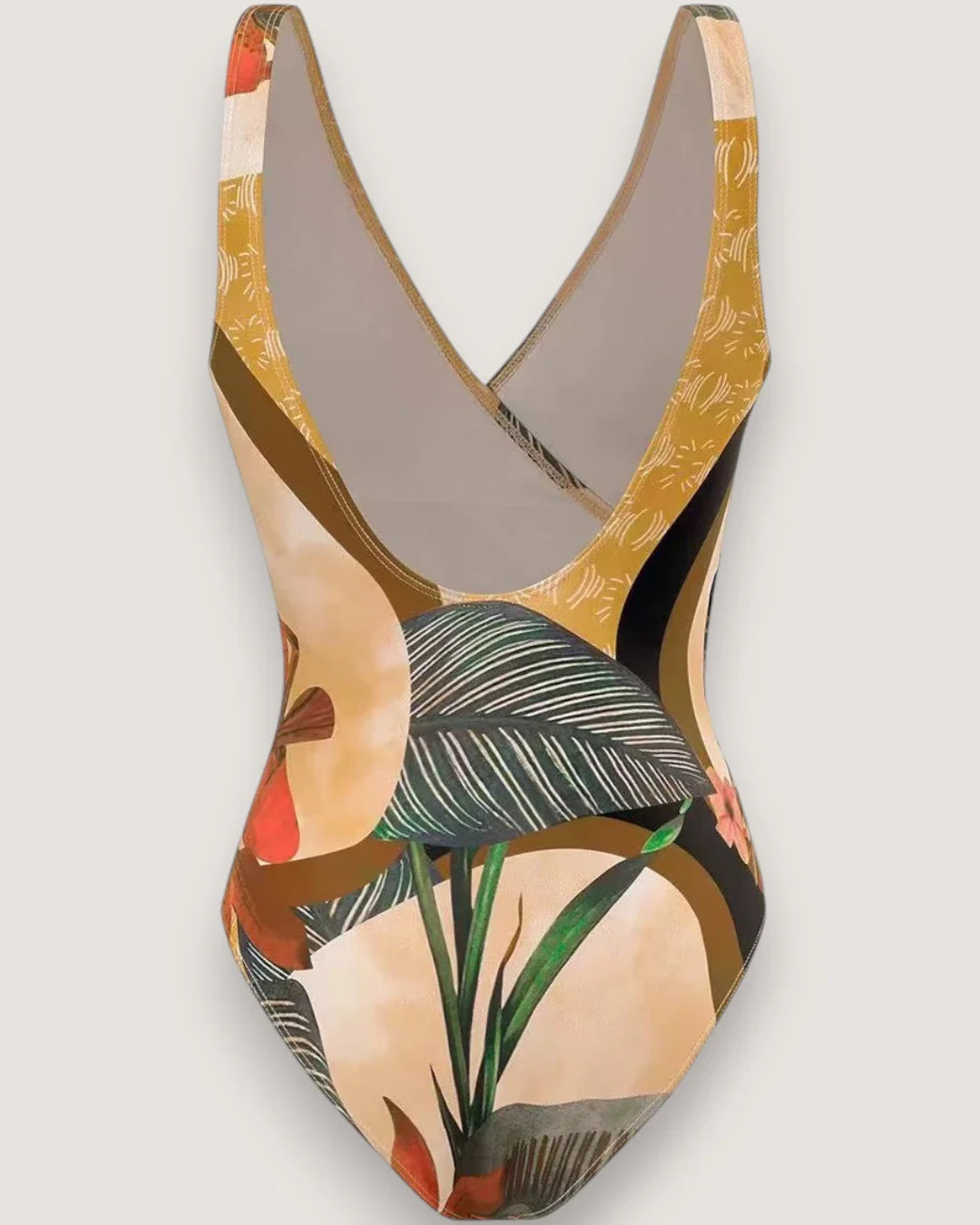 Padded One-Piece Swimsuit And Dress - Voldina
