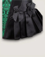 Satin Jacquard Corset Top - Voldina