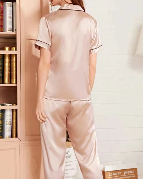 Satin Heart Pyjama Set - Voldina