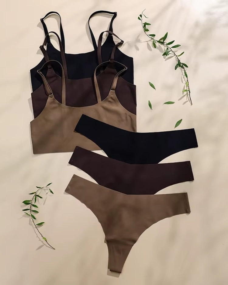 Seamless Minimalist Bralette Set - Voldina