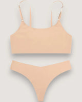 Seamless Minimalist Bralette Set - Voldina