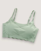 Seamless Wavy-Edge Comfort Bralette - Voldina