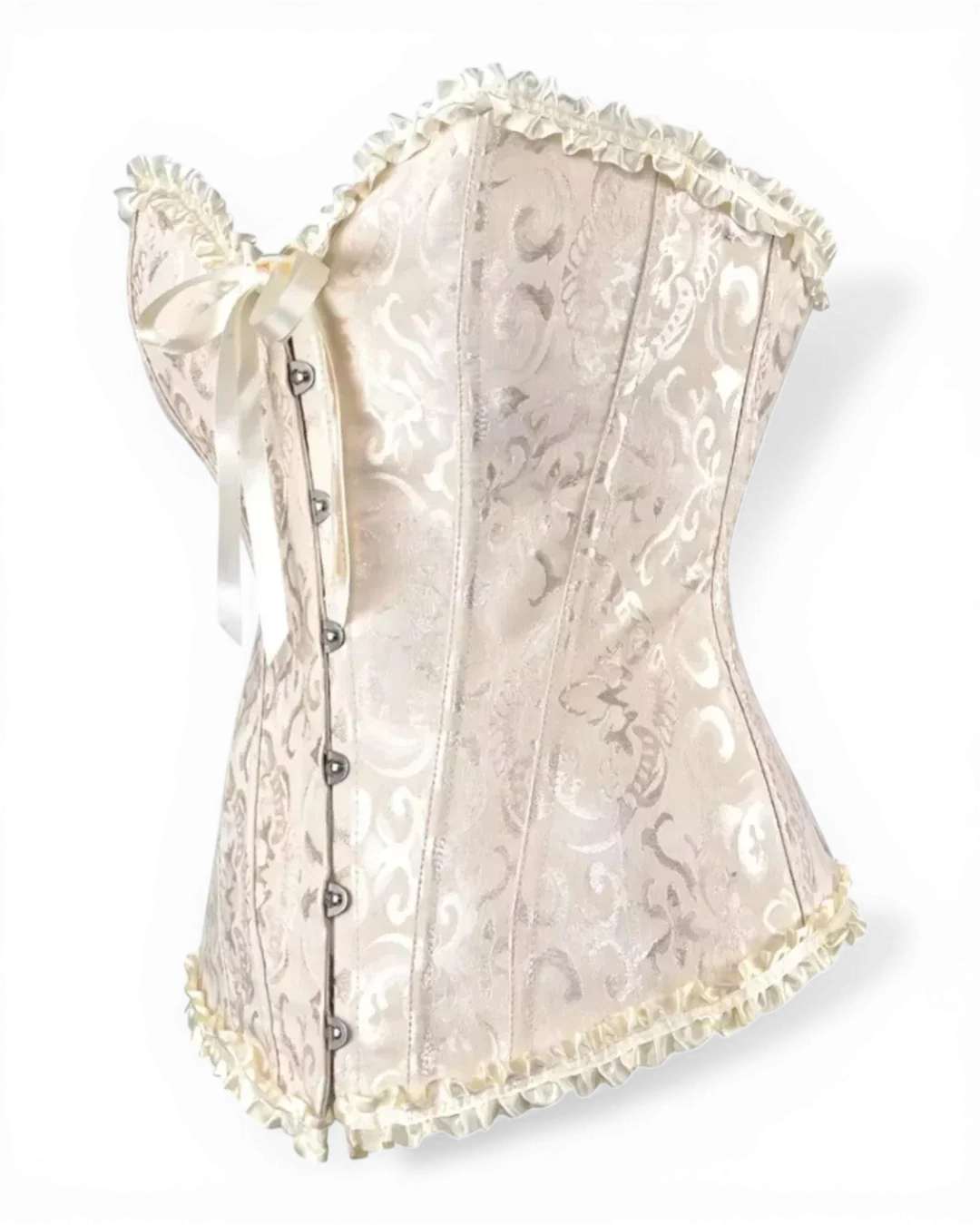 Structured Damask Corset Top - Voldina