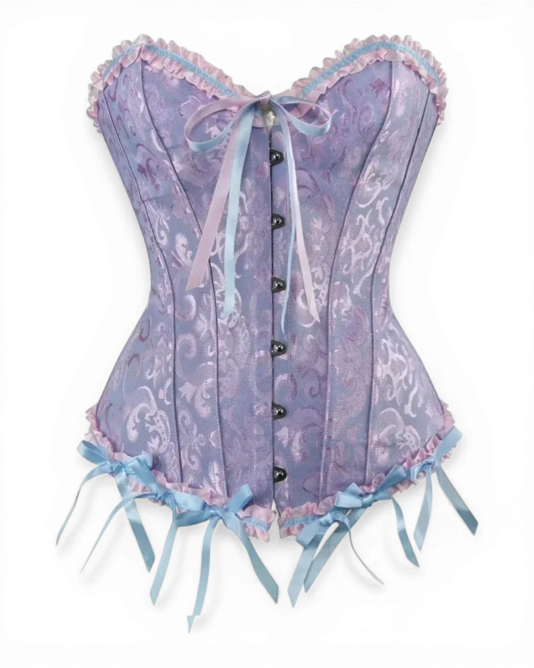 Structured Damask Corset Top - Voldina