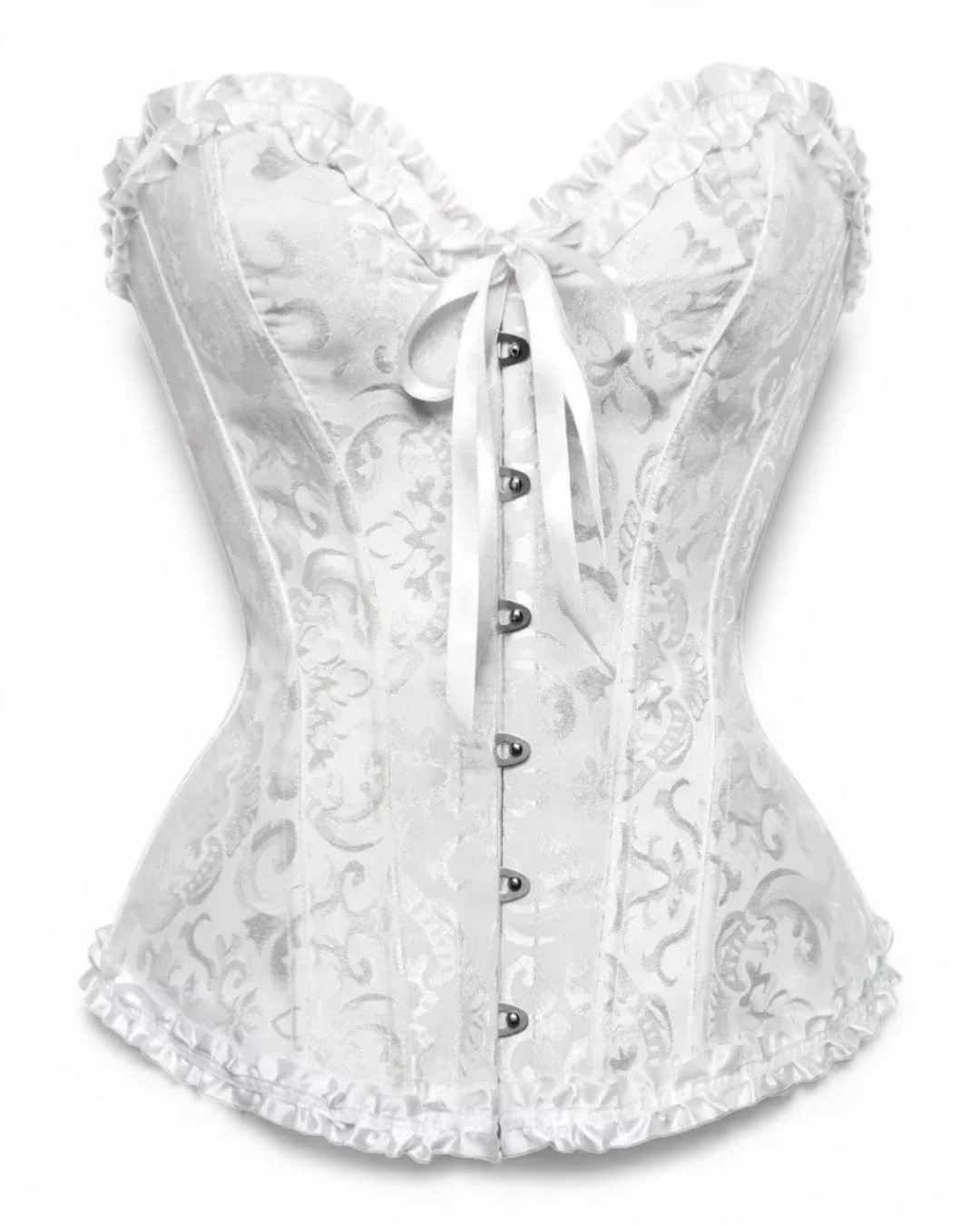 Structured Damask Corset Top - Voldina