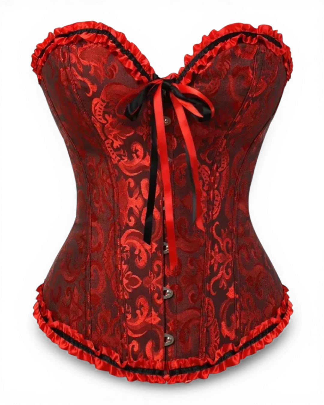 Structured Damask Corset Top - Voldina