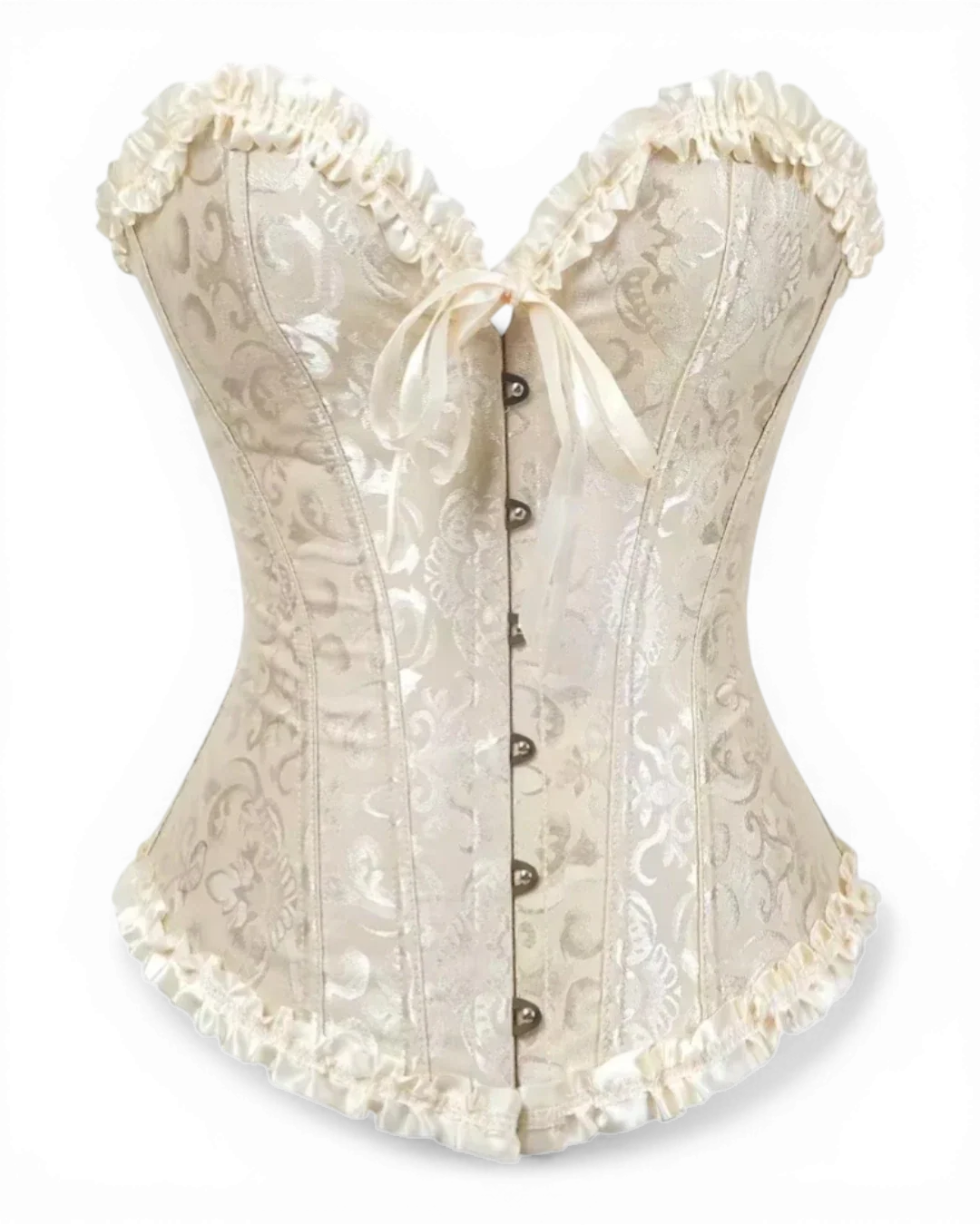 Structured Damask Corset Top - Voldina