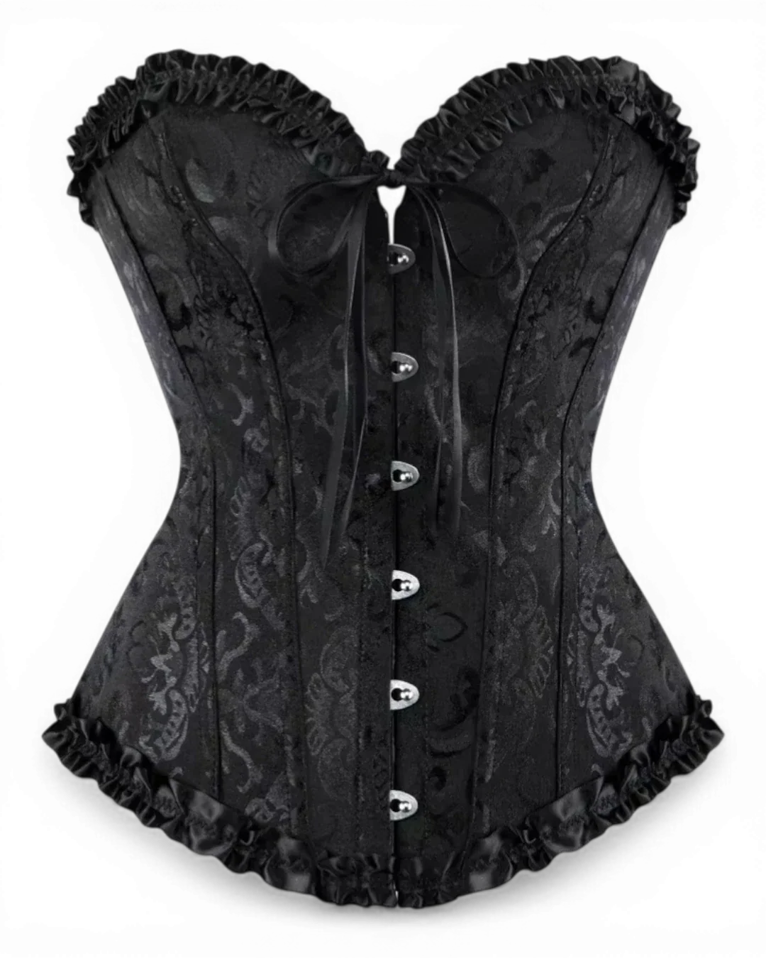 Structured Damask Corset Top - Voldina