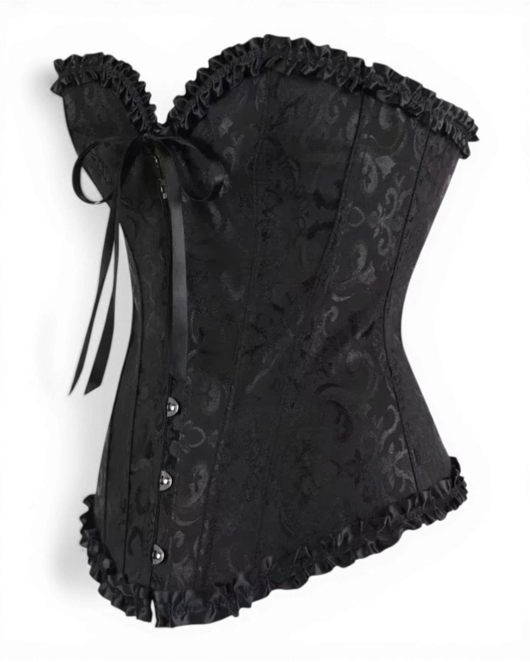 Structured Damask Corset Top - Voldina
