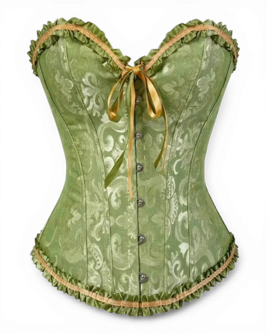 Structured Damask Corset Top - Voldina