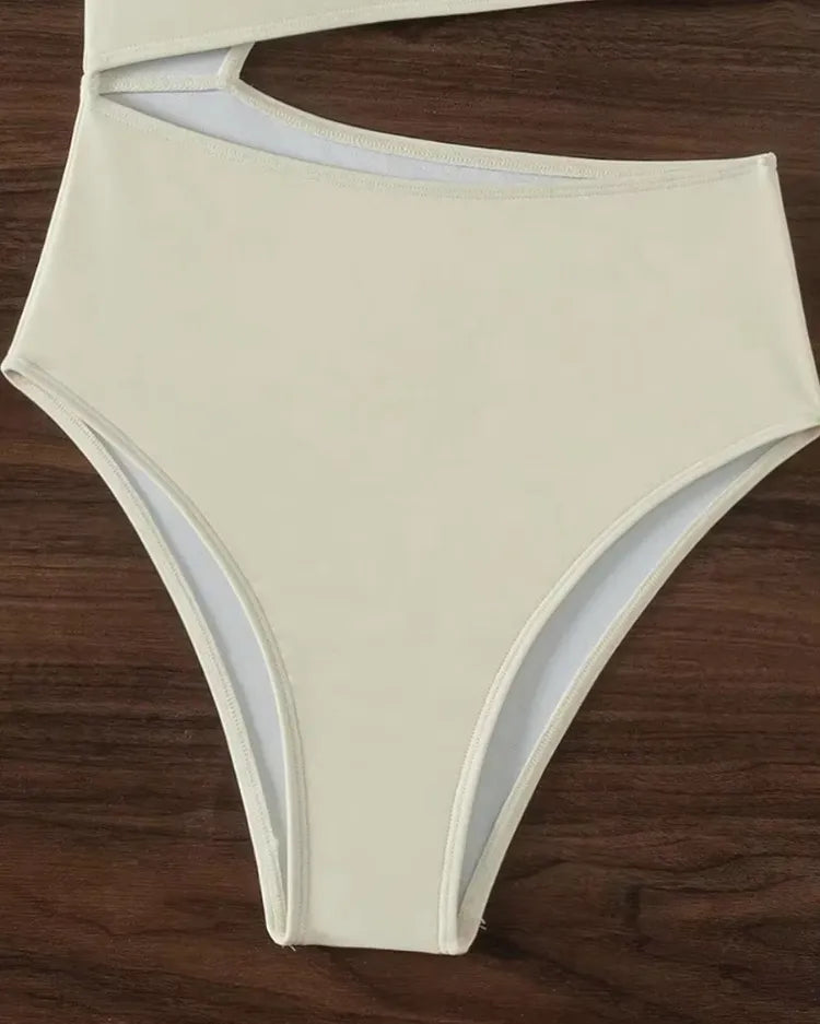 Asymmetric Cut-Out One-Piece - Voldina