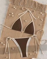 Cross-Back Tie-Side Bikini Set - Voldina