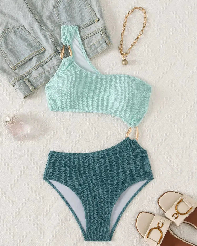 Cut-Out One-Piece Swimsuit - Voldina