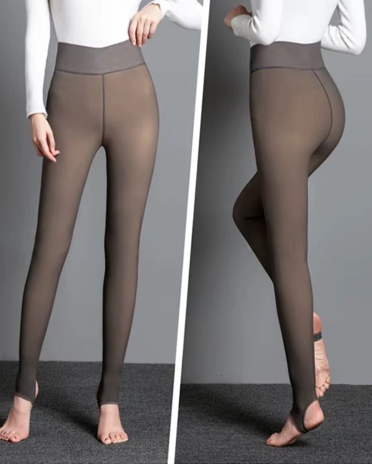 Fleece-Lined Illusion Tights - Voldina