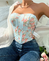 Floral Corset Top - Voldina