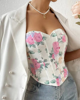 Floral Corset Top - Voldina