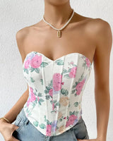 Floral Corset Top - Voldina