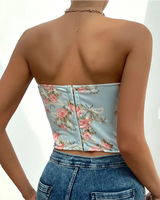 Floral Corset Top - Voldina