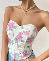 Floral Corset Top - Voldina