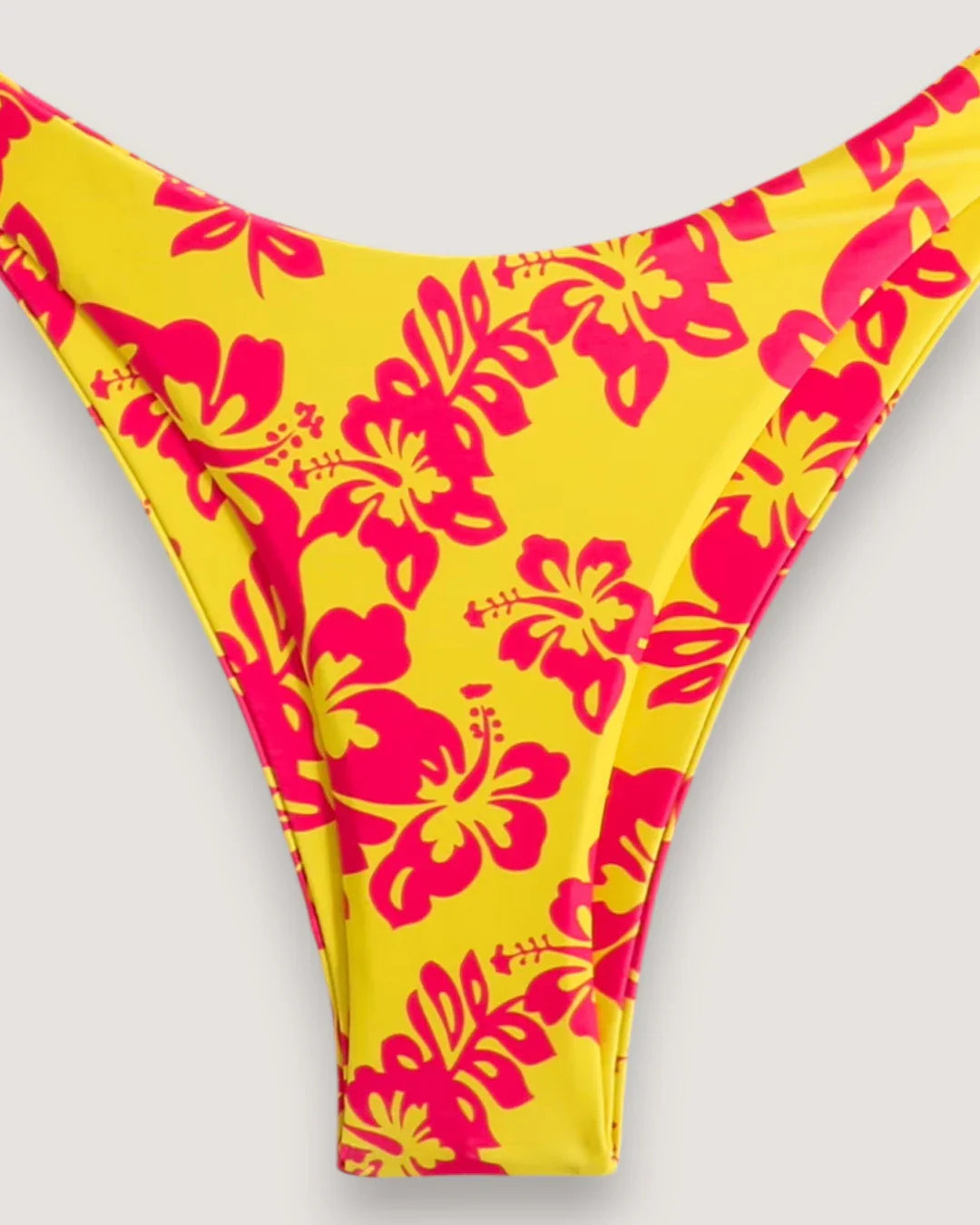 Floral Lace-Up Bikini Set - Voldina