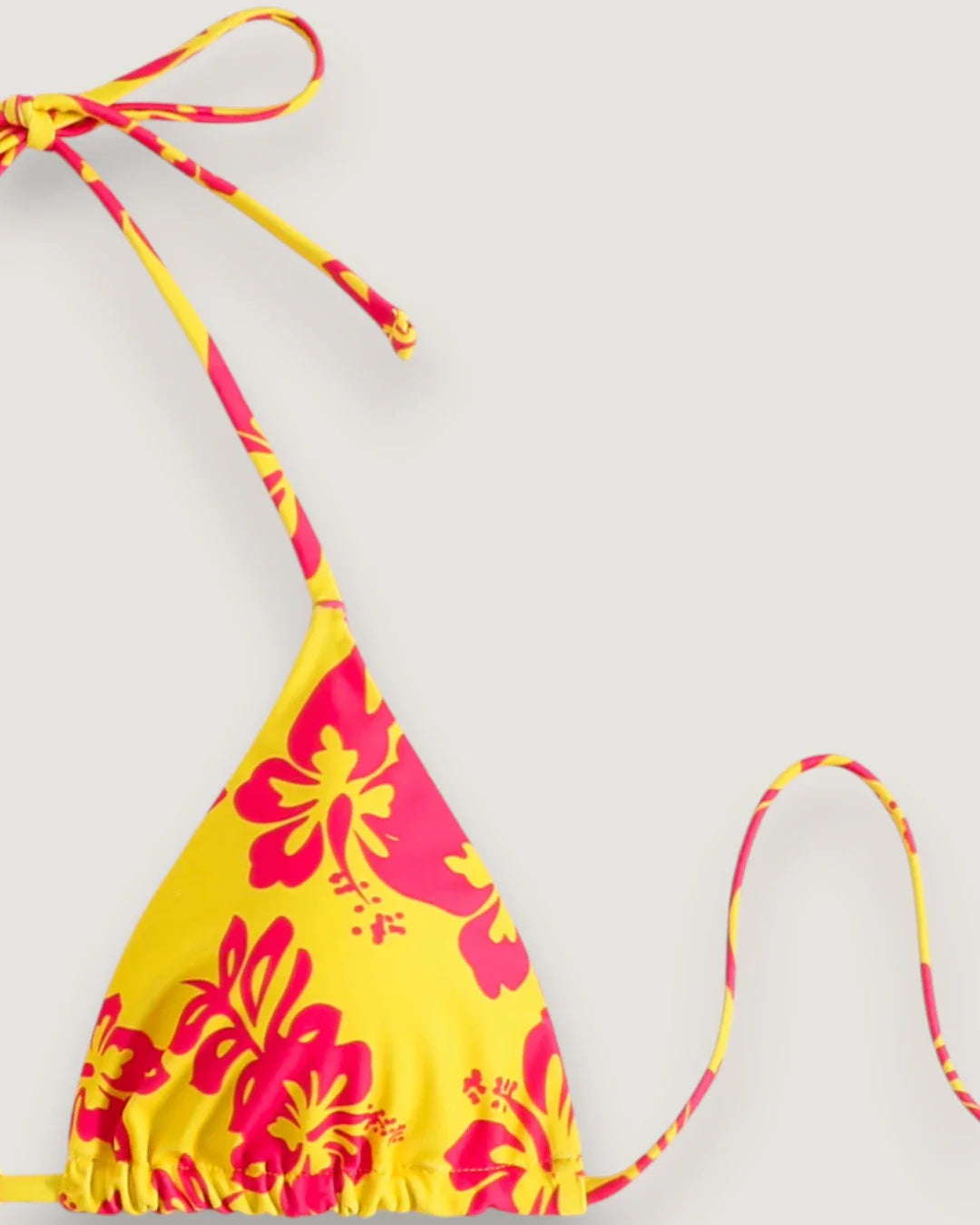 Floral Lace-Up Bikini Set - Voldina