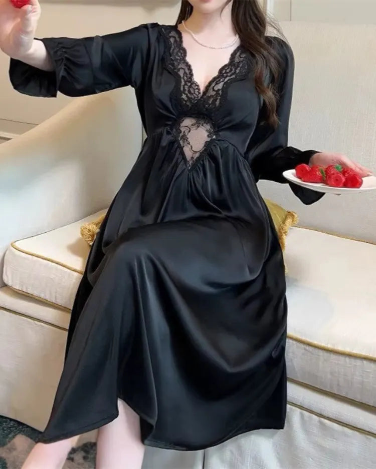 French Court Long Nightdress - Voldina