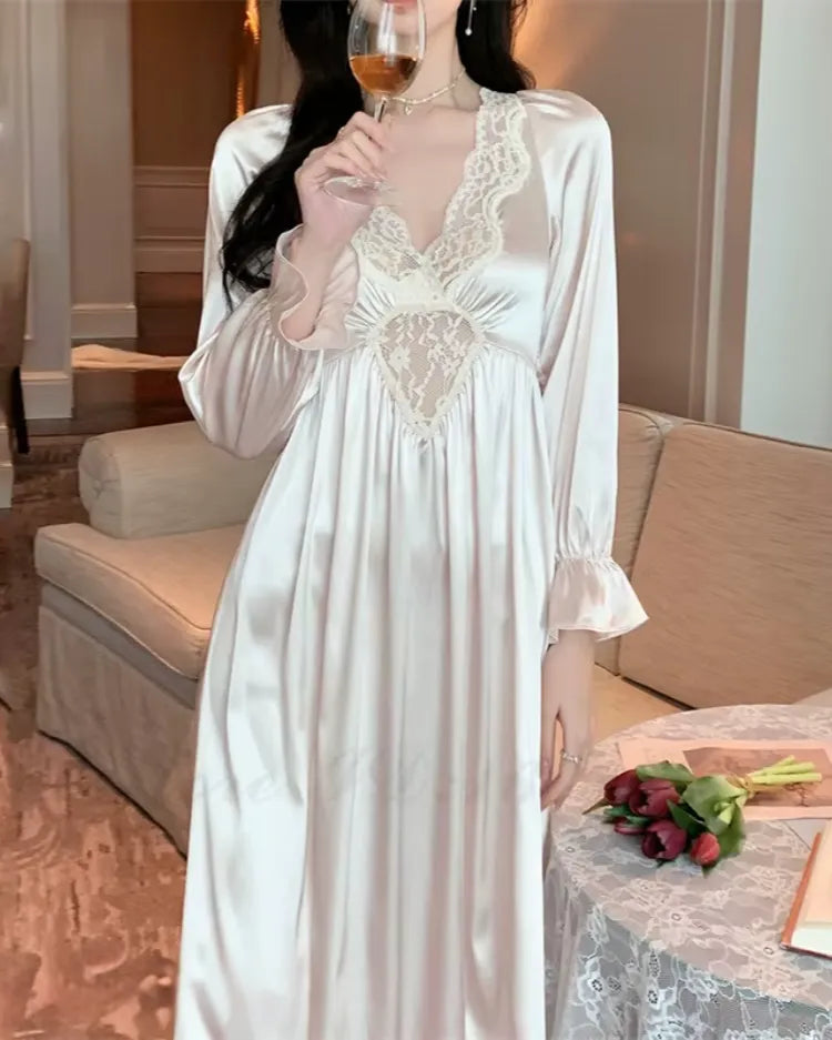French Court Long Nightdress - Voldina