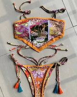 High-Cut Crop Top Bikini - Voldina