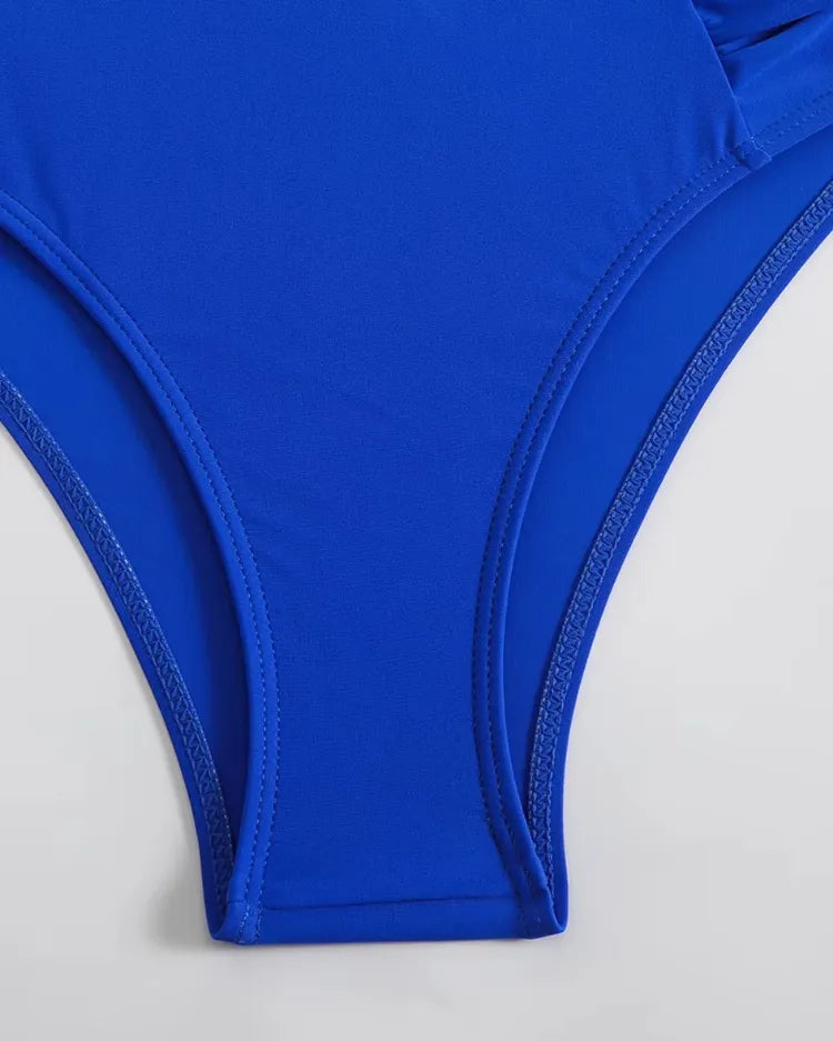 Regular-Waisted Padded Bikini Set - Voldina