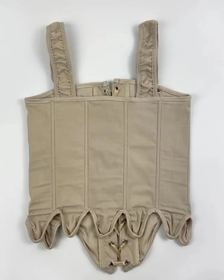 Lace-Up Corset Top - Voldina