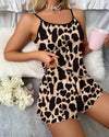 Leopard Cami Pyjama Set - Voldina