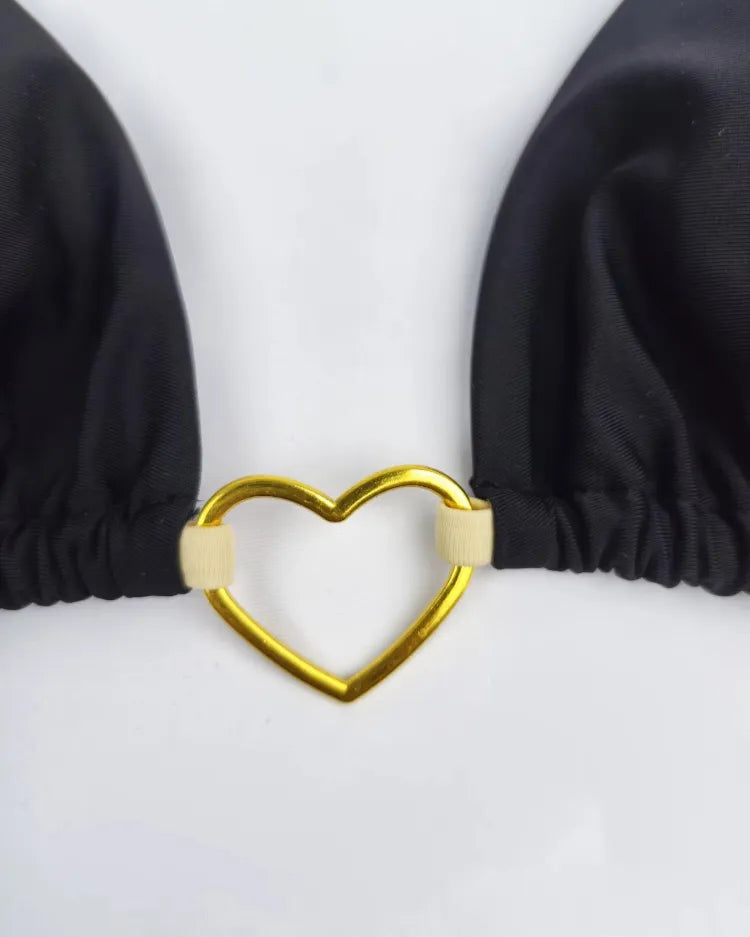 Low-Waist Lace-Up Bikini Set - Voldina
