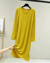 Modal Cotton Long-Sleeve Nightdress - Voldina