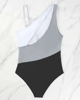 One-Shoulder Cutout Swimsuit - Voldina