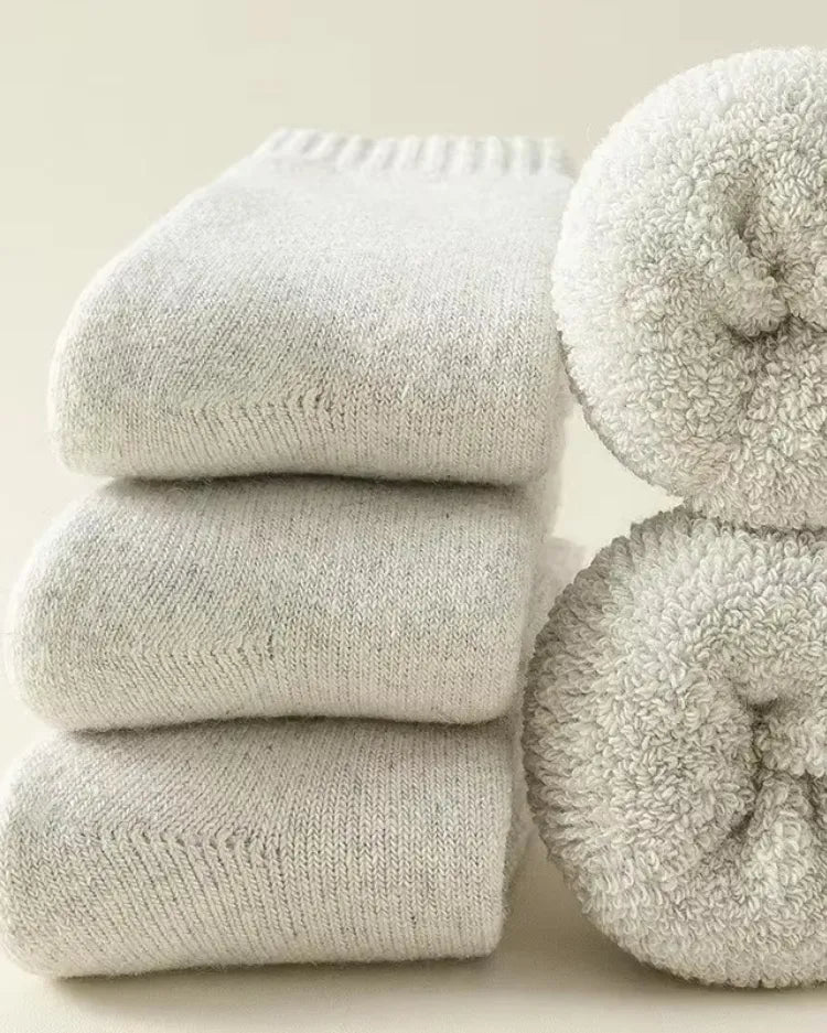 Plush Thermal Cabin Socks (3-Pack) - Voldina