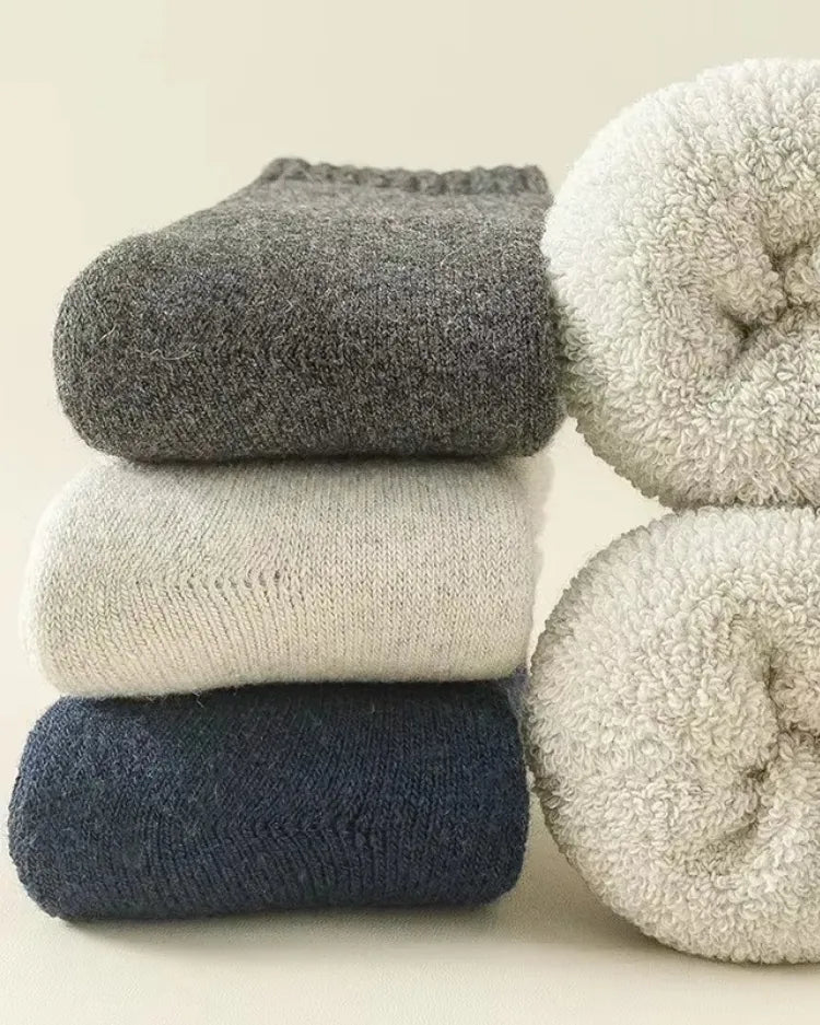 Plush Thermal Cabin Socks (3-Pack) - Voldina