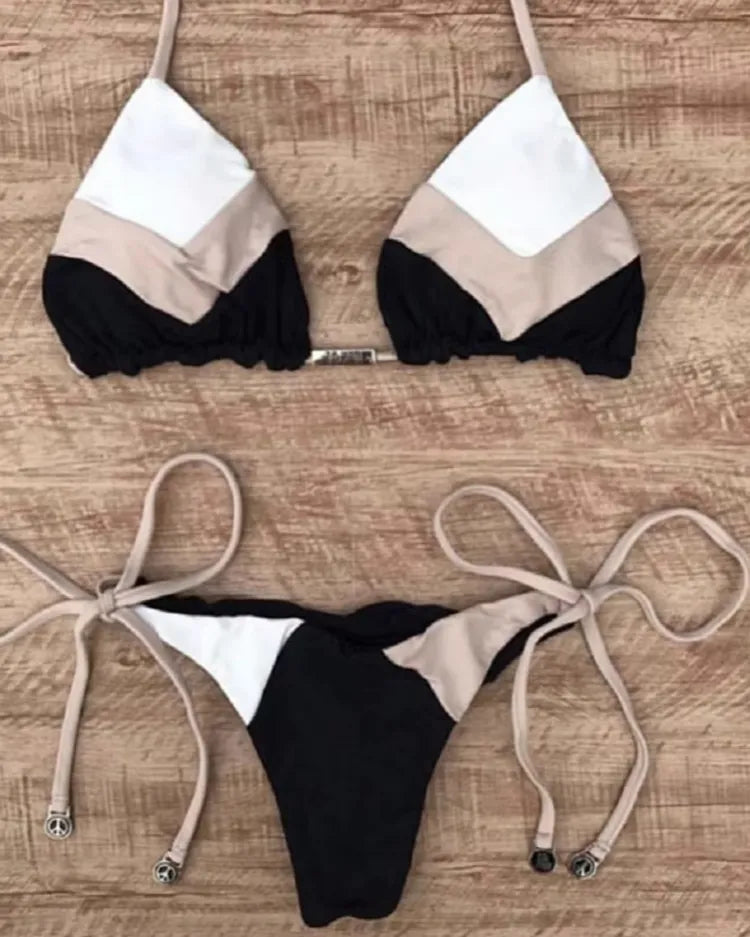 Ribbed Bikini Set - Voldina