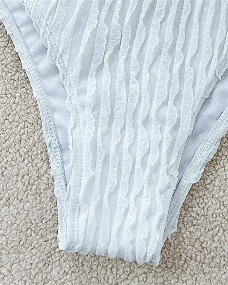 Ruched Halter Bikini Set - Voldina